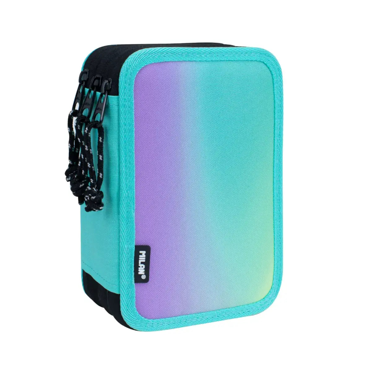 Milan-3-Decker Pencil Case Cont.Sunset Green-081364Sn1Gr