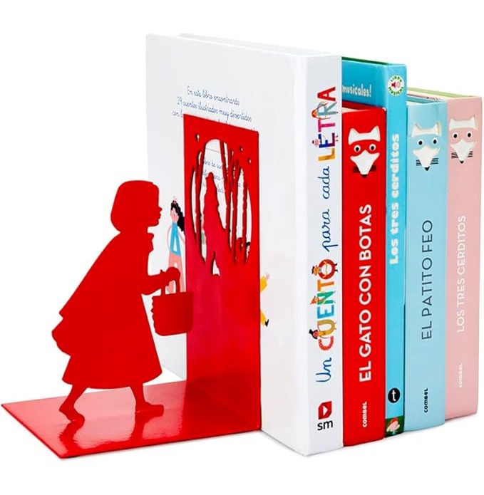 Balvi-Bookend,Little Red,Red,Metal-27700