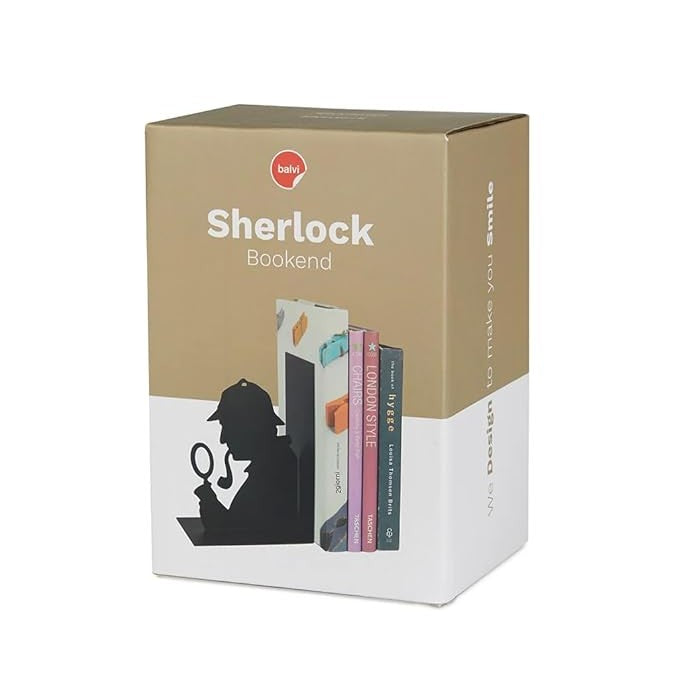 Balvi-Bookend,Sherlock,Black,Metal-27037