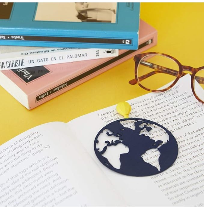 Balvi-Bookmark,Globetrotter,Blue,Nylon/Plastic-27402