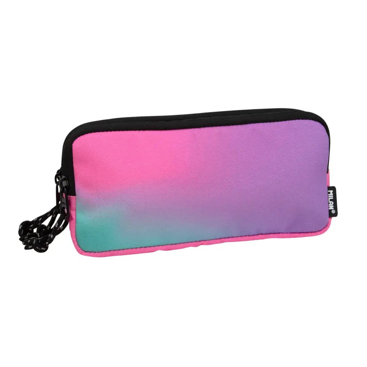 Milan-3-Zipper  Pencil Case Sunset Pink-081135Sn1P