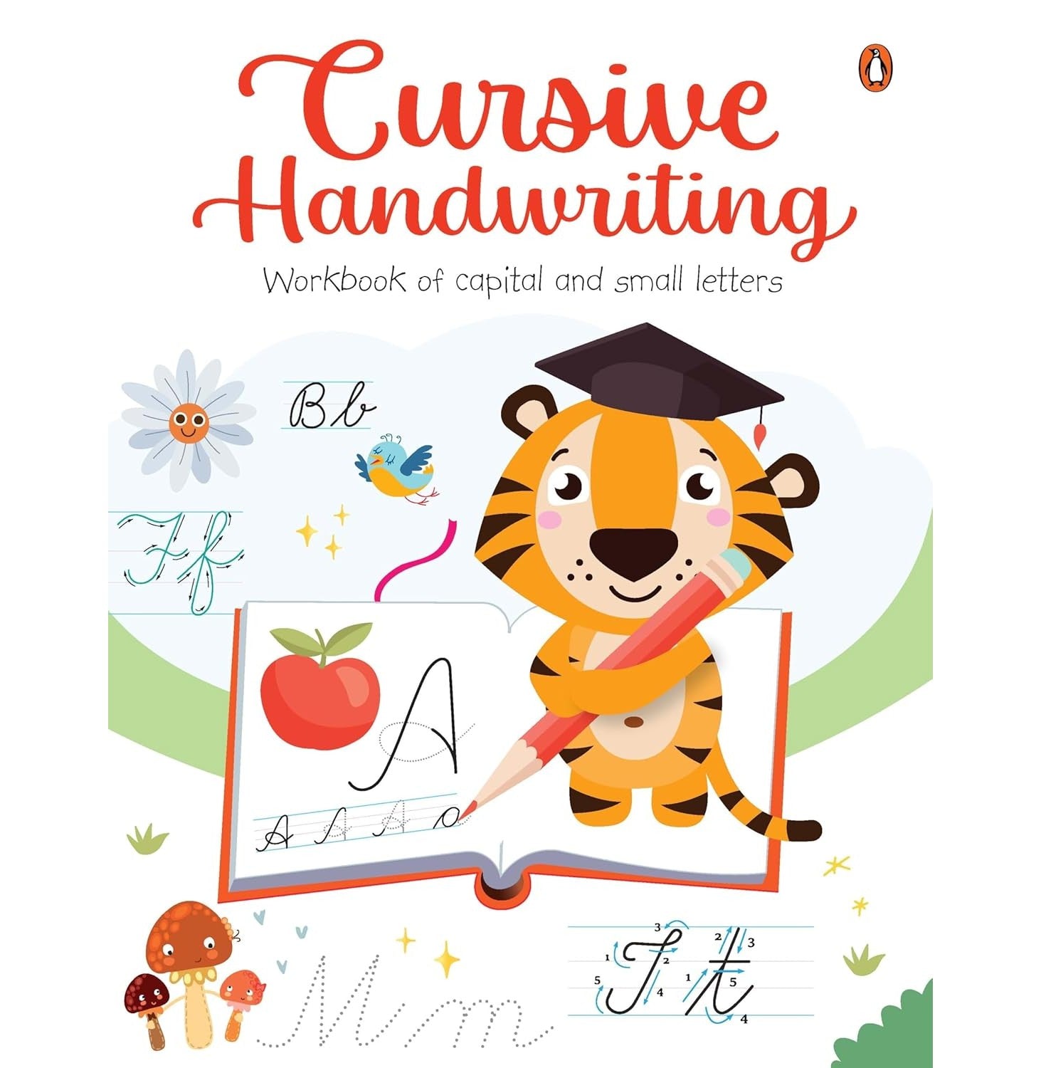 Cursive Handwriting: Workbook Of Capital And Small Letters