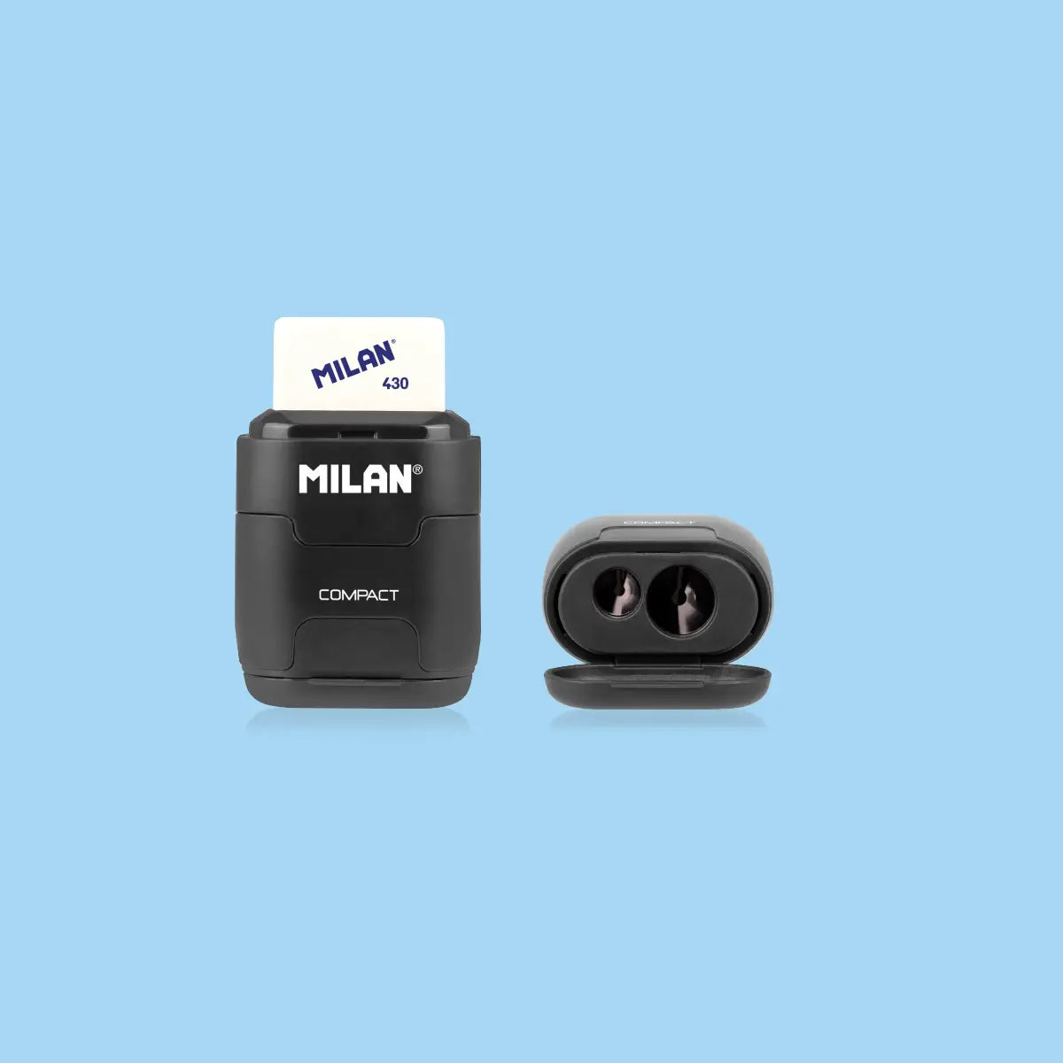 Milan-Display 16 Eraser+Sharpener Compact Shad-4703116Dw