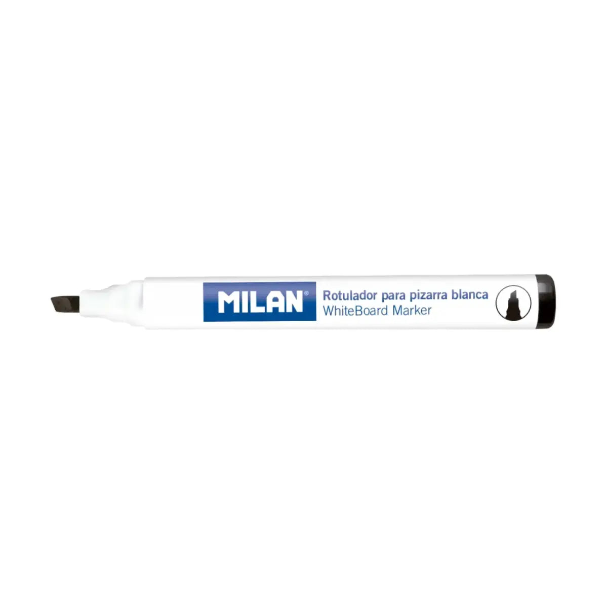 Milan-Box 12 Black Whiteboard Fibrepens Bevel-16528122