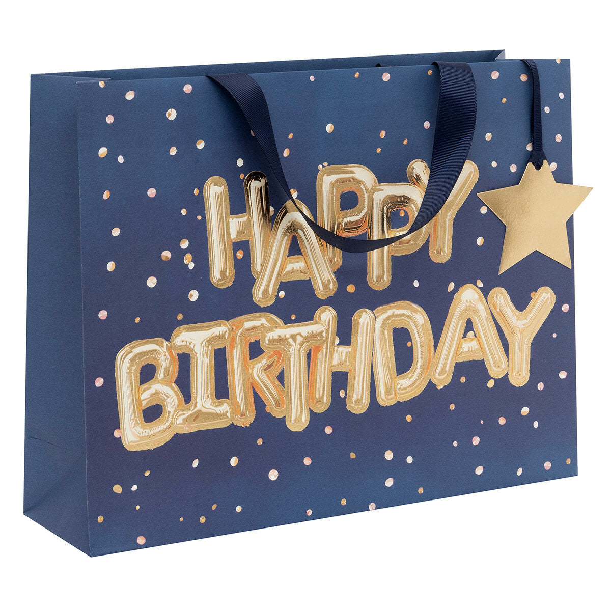 Glick-Ed Bag Ps Happy Birthday Helium Blue Large-Gh6632