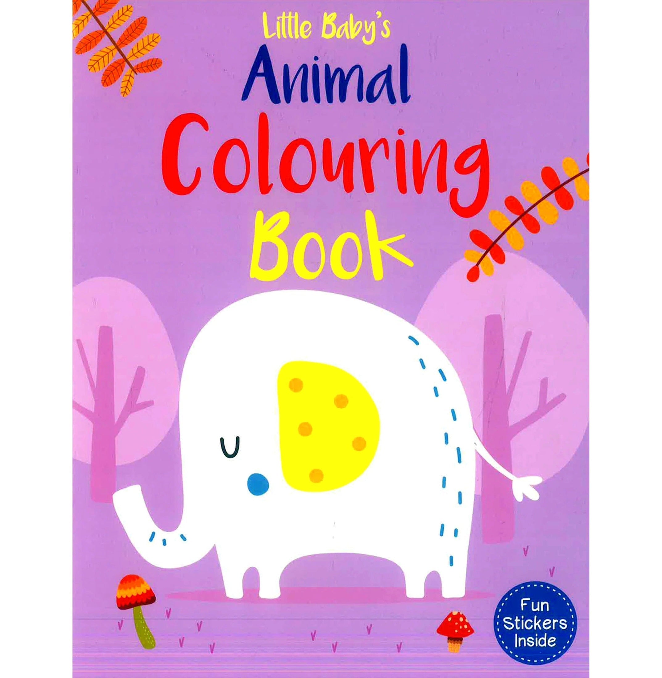 Little Babys: Aninmal Colouring Book - Fun Stickers Inside