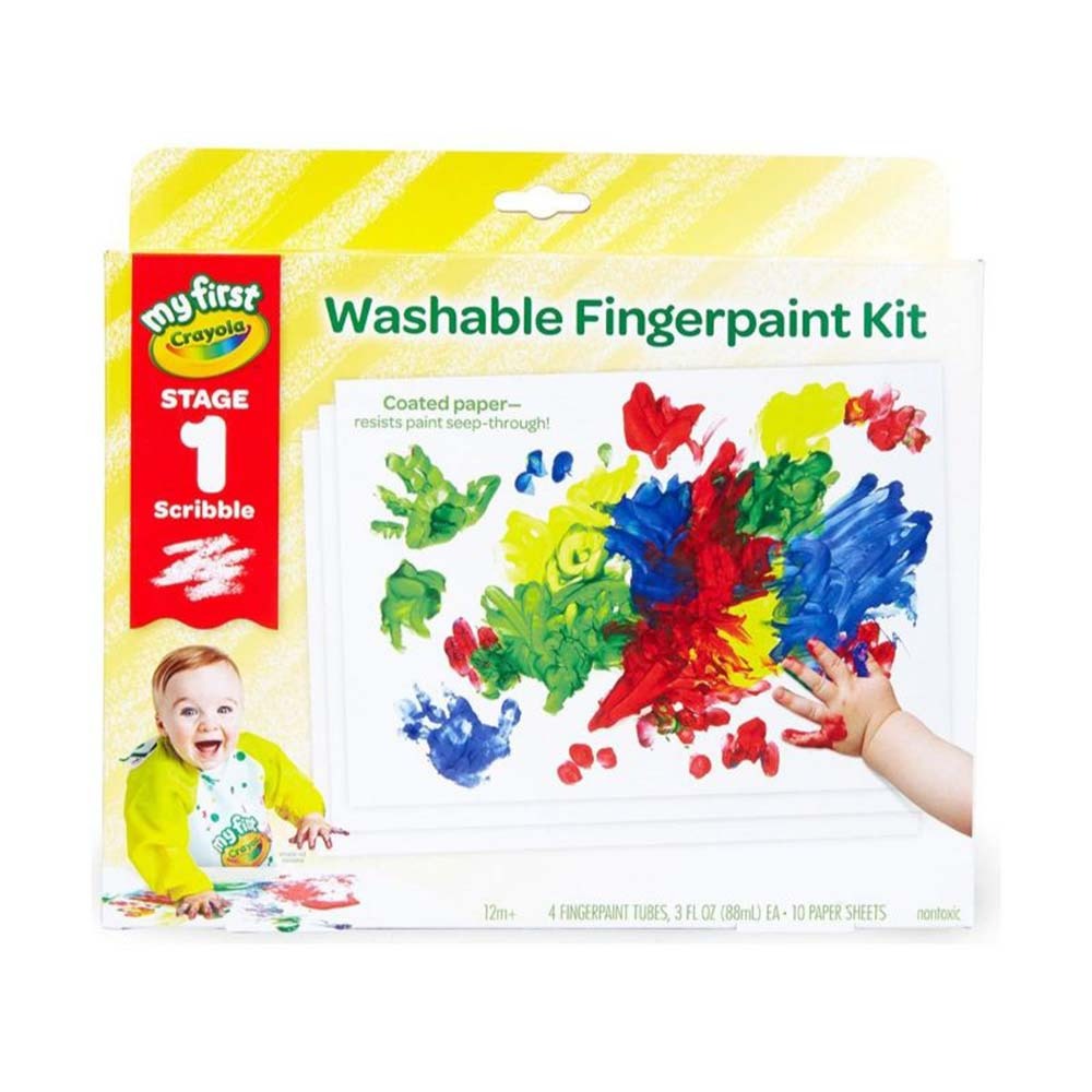 Crayola - Fingerpaint Kit,6Pk - 8114520001