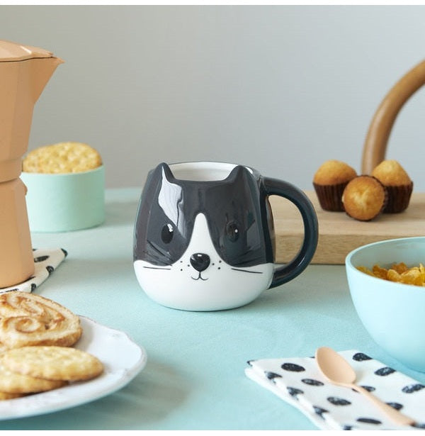 Balvi-Mug,Kitty,White/Black,400 Ml,Ceramic-27559