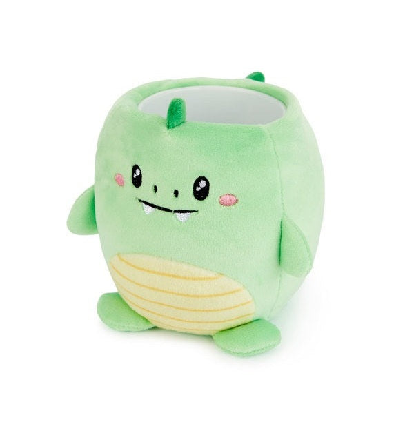 Balvi-Pen Holder,Fluffy Dinoz,Green,Plastic/Fabric-27877