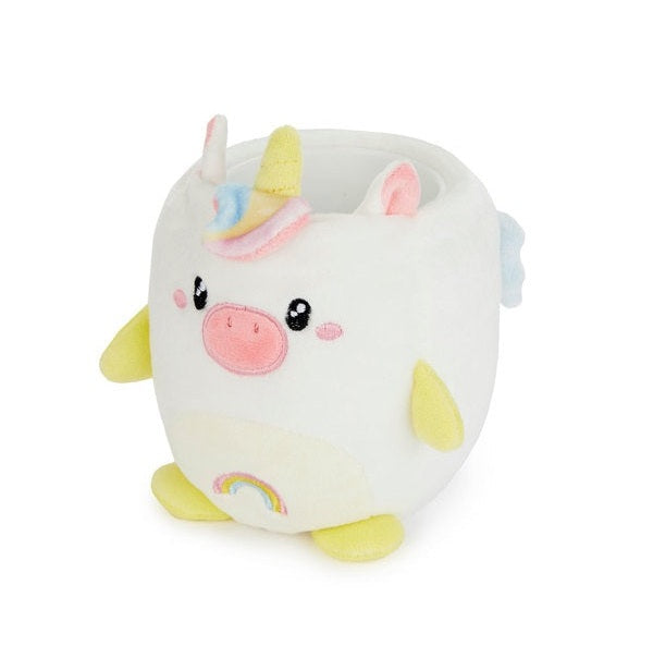 Balvi-Pen Holder,Fluffy Unicorn,White,Plastic/Fabric-27876