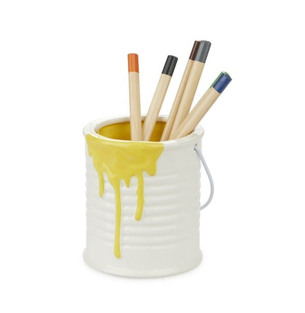 Balvi-Pen Holder,Painty,Yellow,Ceramic,11,2X10 Cm-27519