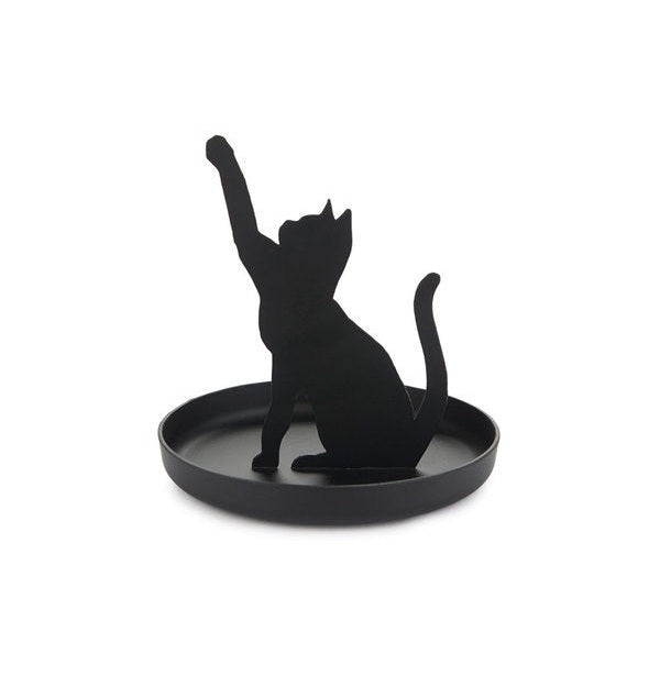 Balvi-Ring Holder,Feline,Black,Metal-27910