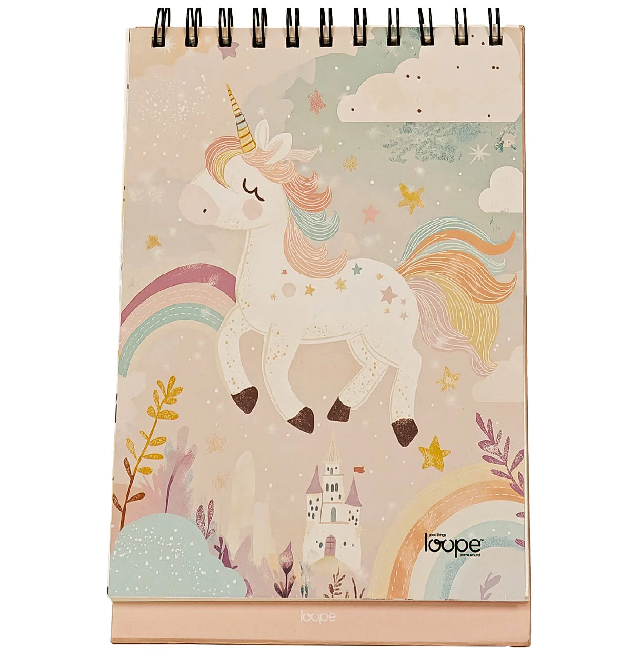 Loope Kids Unicorn Sketch Pad – A4 Creative Calendar Companion
