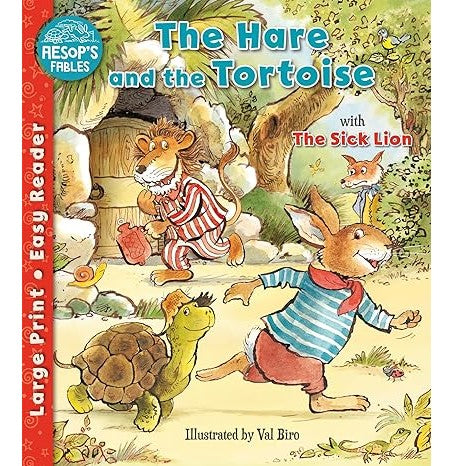 Aesops Fables Easy Readers The Hare And The Tortoise & The Sick Lion