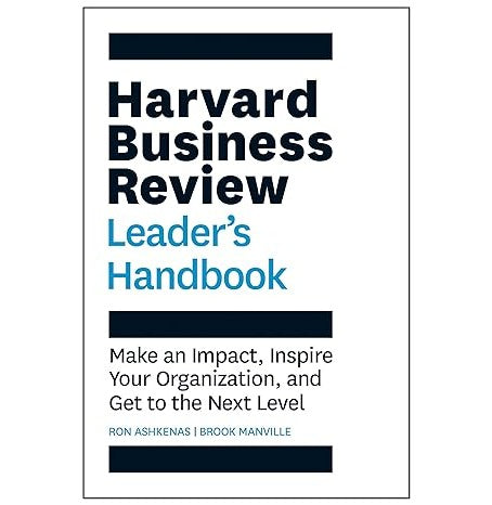 Harvard Business Review Leaders Handbook
