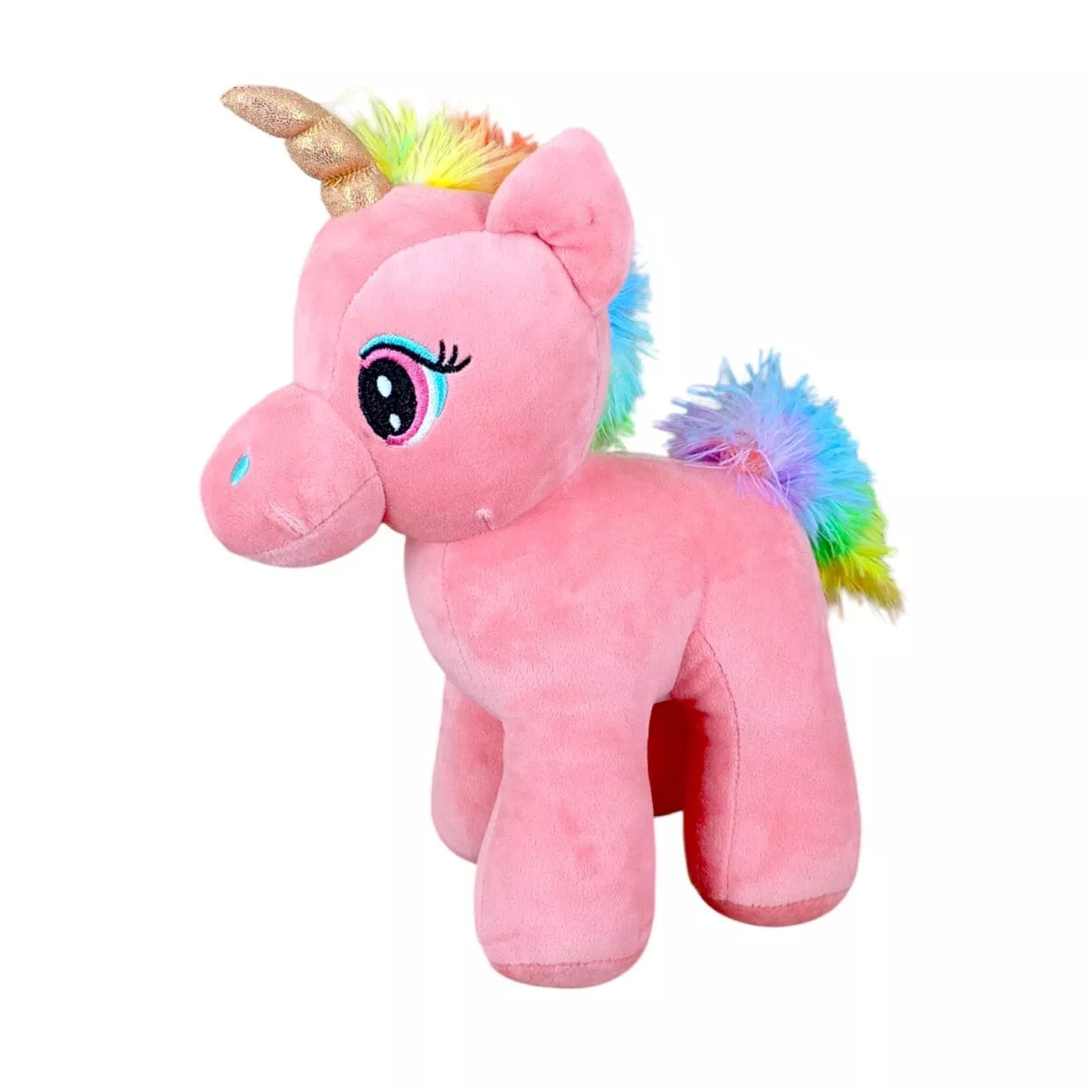 Mirada 29Cm Standing Unicorn With Glitter Horn - Coral-Mp0023C