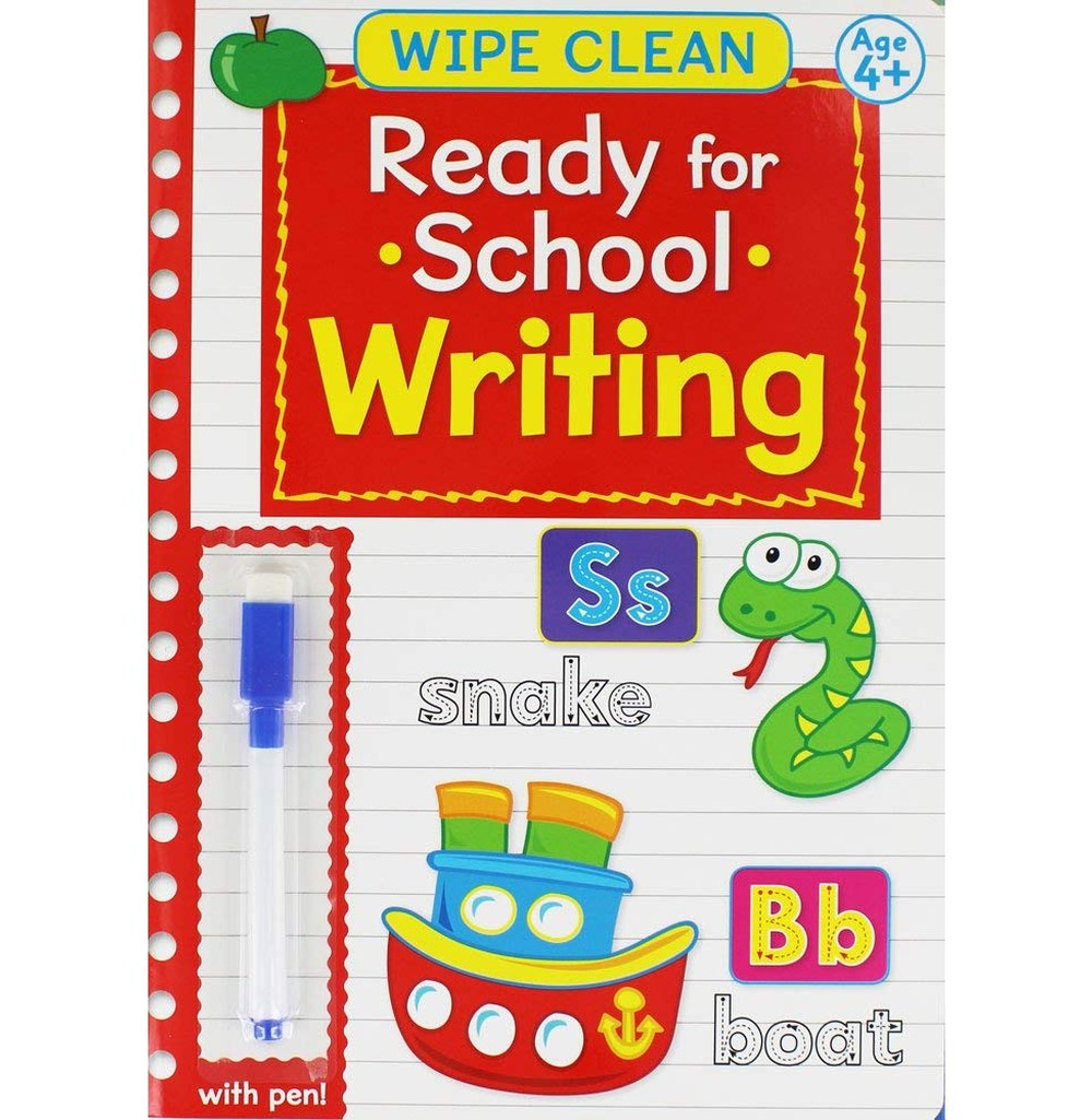 Wipe Clean Ready For School Writing-Red